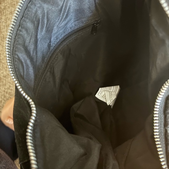 Black Suede Women's Bag - Picture 3 of 6